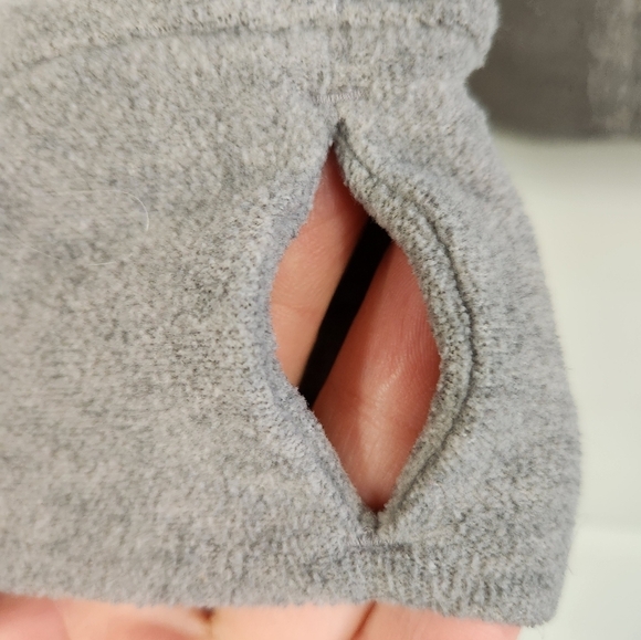 Lululemon Go Forward Cowl Neck Fleece Pullover Sweater Heathered Light Grey 6 - Picture 7 of 12